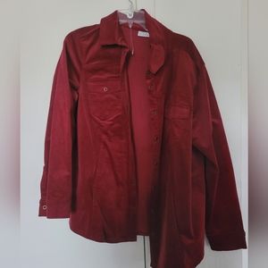 VEelvet red coat  Joan rivers